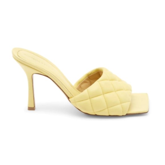 Bottega Veneta Shoes - ❌SOLD❌Bottega Veneta Rubber Lido  Quilted Leather Mules In Lemonade Color